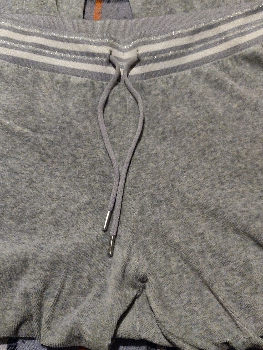 Women's Juicy Couture Gray Lounge Sweatpants Size Medium Elastic Waist Pockets